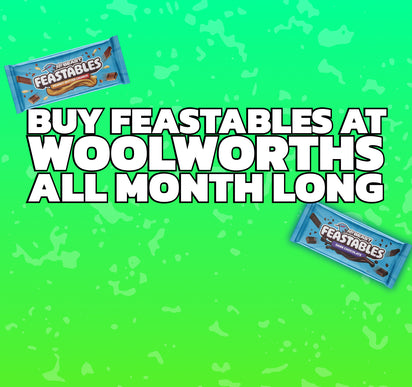 Buy Feastables at Woolworths all month long!